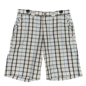 Callaway Golf Mens 34 Plaid Shorts Performance Chino Lightweight‎ Summer Wear